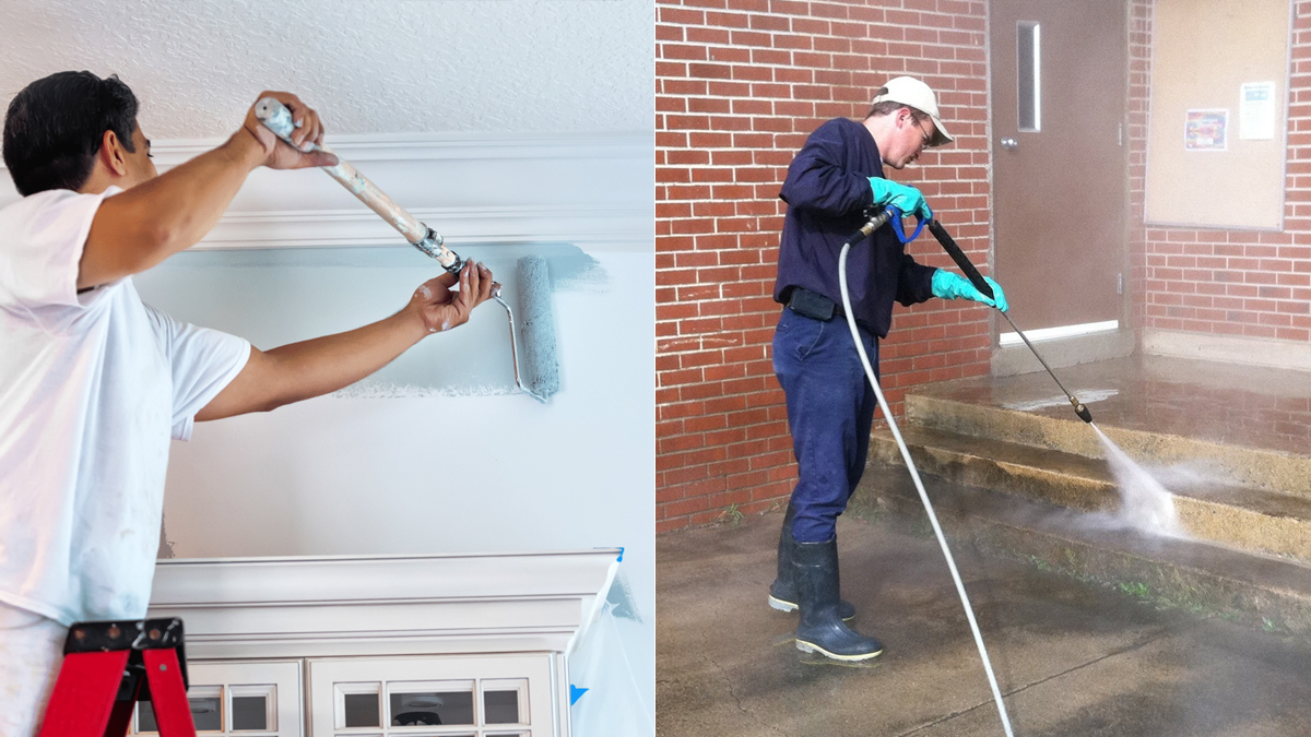 Power washing, Gutter cleaning, Carpet cleaning, Residential